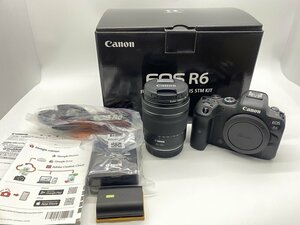 ■超綺麗【Canon キャノン EOS R6・RF24-105 IS STM レンズキット ミラーレス一眼カメラ 箱 取説 保証書(残り2024/6/23迄）有）付き】SH-18