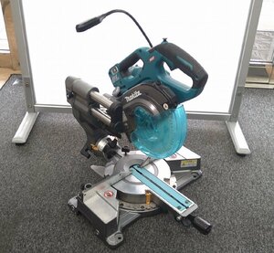 ＄綺麗【 Makita マキタ 40V 165㎜充電式スライドマルノコ　LS001G バッテリー付き 刃付き 無線連動対応 切断機 電動工具 】KH11169