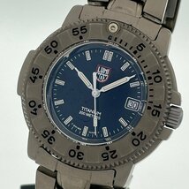 ω美品【LUMINOX ルミノックス ネイビーシールズスティール3200 3-H MBM クオーツ ブラック 文字盤 腕時計 メンズウォッチ 男性】TK1829_画像1