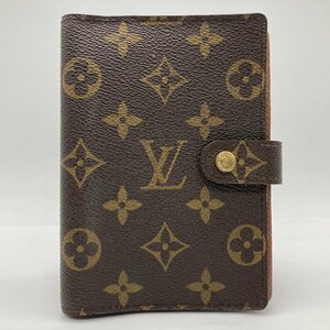 α美品【VUITTON ルイヴィトン アジェンダPM R20005 手帳カバー スケジュール帳 モノグラム 筆記用 メンズ レディース】KH11148