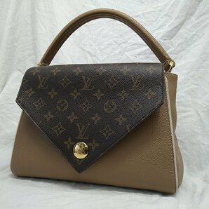 ＄綺麗【Louis Vuitton ルイヴィトン サック ドゥブルV モノグラム 2wayハンドバッグ M54372 セサミ ベージュ レディース バック】 KH11455の画像4