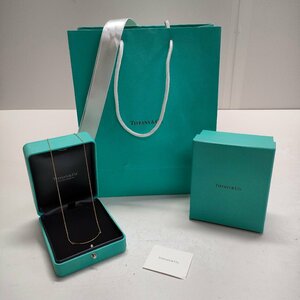 Σ super-beauty goods [TIFFANY&CO. Tiffany T Smile pendant small box attaching necklace accessory K18/750 18 gold lady's ]OK16974