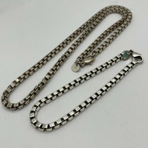 ω美品【Tiffany＆Co ティファニー ベネチアンネックレス ブレスレット ブランドアクセ シルバー SV925 Silver レディースジュエリー】2007