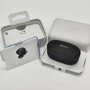 ε美品【SONY ソニー ワイヤレスイヤホン WF-1000XM4 YY2948 ブラック ノイズキャンセリングステレオヘッドセット LDAC ハイレゾ】TK2167の画像9