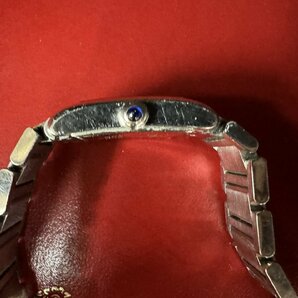 〓 超人気【Cartier カルティエ タンクフランセーズ デイト クォーツ 腕時計 2465 ホワイト文字盤 箱付き ヴィンテージ】HO9558の画像5