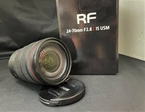 〓 展示級【Canon キャノン レンズ RF 24-70mm F2.8 L IS USM 箱 レンズフード カバー付き 人気シリーズ】HO8725