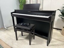 §綺麗【カワイ / KAWAI デジタルピアノ CN29R 電子ピアノ 88鍵盤 21年購入 椅子付き プレミアムローズウッド調仕上げ】P03252_画像3