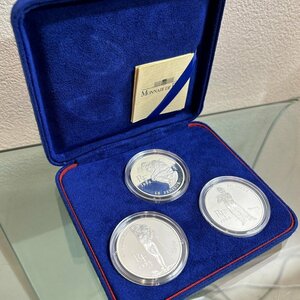 Ω希少品！【MONNAIE DE PARIS モネ・ド・パリ 1.5ユーロ 1996 プルーフ銀貨 3種セット 品位900 22.2ｇ×3枚】NA01013