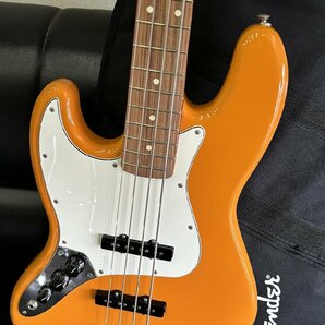 ●【Fender フェンダー Player Jazz Bass LH PF CAPRI orange レフトハンドモデル エレキベース 左利き 純正ソフトケース付】SF-12688の画像4