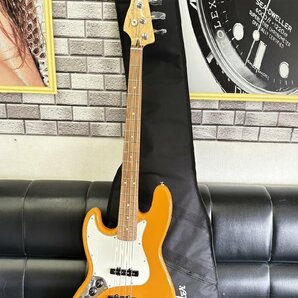 ●【Fender フェンダー Player Jazz Bass LH PF CAPRI orange レフトハンドモデル エレキベース 左利き 純正ソフトケース付】SF-12688の画像1