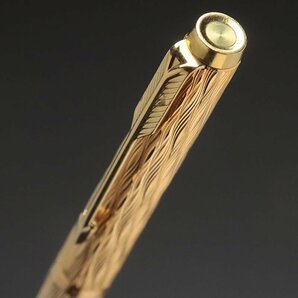 JK197 【PARKER POINT】鍍金 パーカー 万年筆 全長13.2cm 重15g・金色張万年筆 筆記用具の画像2