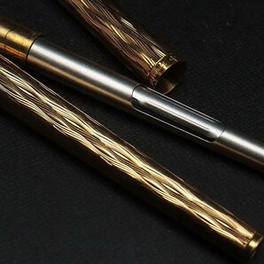 JK197 【PARKER POINT】鍍金 パーカー 万年筆 全長13.2cm 重15g・金色張万年筆 筆記用具の画像9
