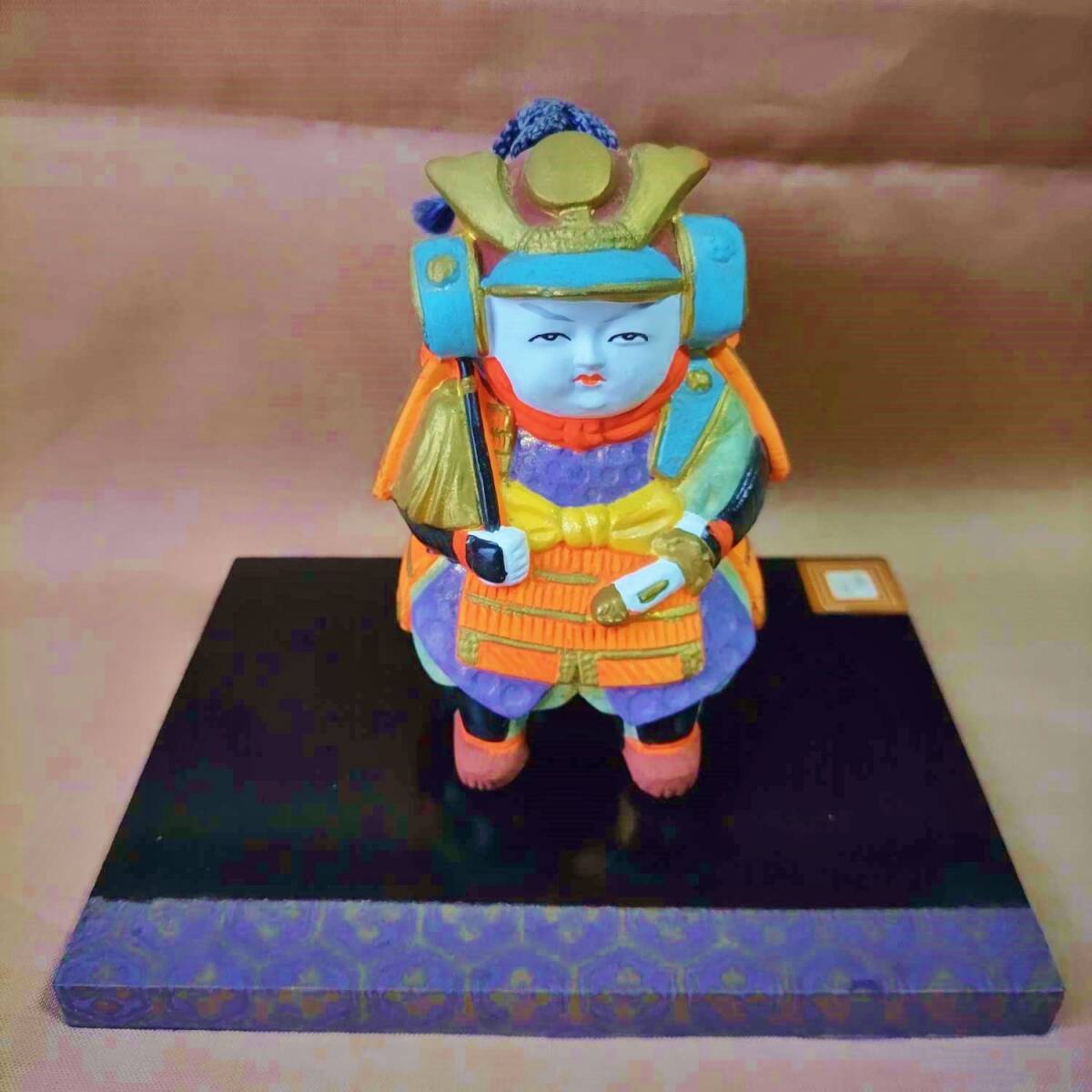 Fabriqué par Gokatsu Gokatsu Doll Samurai Earthen Bell/Samurai Armure Casque Boy's Festival Samurai Bell Fabriqué par Gokatsu Crafts Journée des enfants, saison, Évènement annuel, la journée des enfants, Poupée de mai