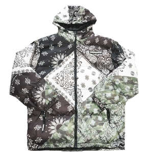 CROOKS＆CASTLES / クルックスアンドキャッスル PAISLEY PATTERN PADDED JACKET XL