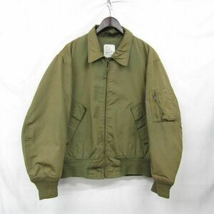 90s 米軍実物 サイズ L-R U.S.ARMY フライト ヘリクルー ジャケット ライトウェイト オリーブ ミリタリー 古着 ビンテージ 3MA0209