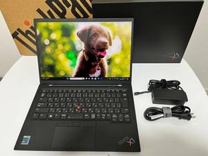 【化粧箱付・超美品】 Lenovo ThinkPad X1 Carbon Gen9(9th 2021) 第11世代Core i5-1135G7 MEM:16G SSD256G