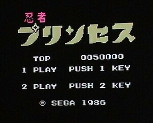 MSX 忍者プリンセス〔PONYCA,SEGA〕