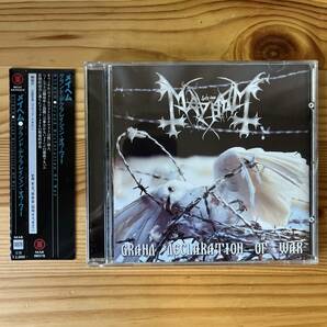 国内盤 CD Mayhem Grand Declaration Of War MAR 00578, SOM 027 帯付きの画像1