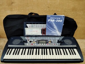 ■動作確認済み　YAMAHA/ヤマハ　PSR-280　電子キーボード　電子ピアノ　取扱説明書付き・ケース付き■