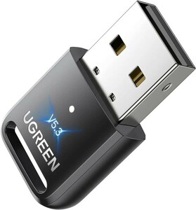 【未使用品】UGREEN Bluetooth5.3 アダプタ 5.3 PC USBアダプター 無線 長距離通信 Windows 11/10/8.1対応 Mac非対応 日本語取扱説明書