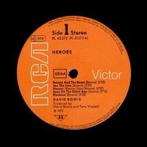 ドイツ盤LP！David Bowie / Heroes【RCA Victor / PL 42372】デヴィッド・ボウイ 英雄夢語り ヒーローズ ベルリン三部作 Brian Eno_画像2