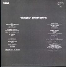 ドイツ盤LP！David Bowie / Heroes【RCA Victor / PL 42372】デヴィッド・ボウイ 英雄夢語り ヒーローズ ベルリン三部作 Brian Eno_画像3