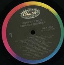 USオリジLP！歌詞スリーヴ付 Roger Taylor / Strange Frontier 84年【Capitol Records / SJ-12357】 クイーン ロジャー・テイラー ロック_画像2