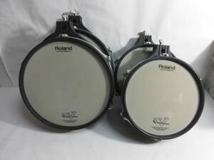 Roland V-Drum 電子ドラム　PD-105×2/PD-125×2　スネア タム　4個セット TAMAスタンド付き　現状　USA製