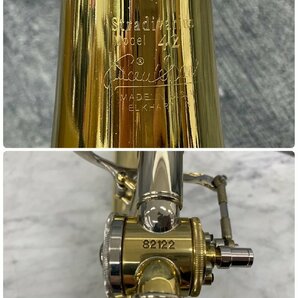 □t2676 中古★BACH Stradivarius Model 42 #82122 バック テナーバストロンボーン ハードケース付きの画像6