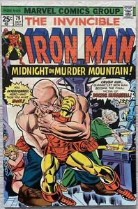アメコミ Iron man #79 スパイダーマン 1973年 marvel マーベル リーフ ヴィンテージ アメリカ アイアンマン spider man venom ヴェノム