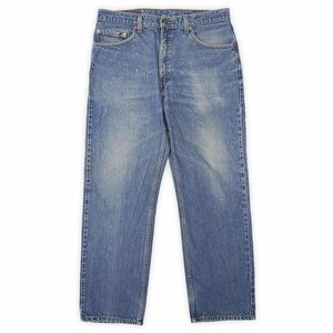 リーバイス Levi's 90's 505 デニムパンツ ジーンズ ジーパン ヒゲ 501 ストレート USA ビンテージ 古着 (-1434) ブルー W34 L30