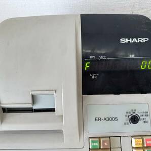 sk1540120/動品 SHARP ER-A300S 電子レジスター レジ シャープ 可動品 取説付 事務用品の画像4