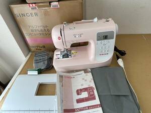 mi1543120/美品 稼働品 SINGER シンガー SN777aⅢ コンピュータミシン ピンク ハンドクラフト