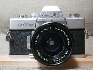 minolta SRT 101 MC W.ROKKOR 1:3.5 f=28mm レンズ付き　動作確認済み