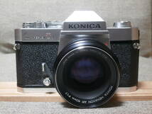 KONICA AUTOREFLEX T3 HEXANON AR 50mm f 1.7 レンズ付き　現状品　動作確認済み_画像1