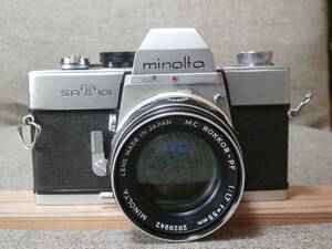 minolta SRT 101 MC ROKKOR-PF 1:1.7 f=55mm レンズ付き　動作確認済み