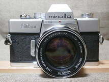 minolta SR 101 MC ROKKOR-PF 1:1.4 f=58mm レンズ付き　動作確認済み_画像1