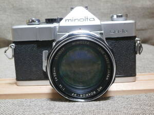 minolta SR-1s MC ROKKOR-PF 1:1.4 f=58mm レンズ付き　動作確認済み　レンズはジャンク品