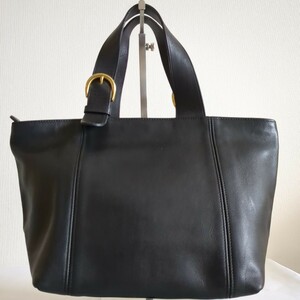 ★綺麗★COACH　オールドコーチ　4133 ハンドバッグ　ブラック　本革　レザー　レディース　婦人鞄　人気ブランド　黒　丁度いい大きさ