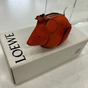 B4058 ロエベ　LOEWE コインケース　ネズミ