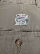 新品 デッドストック 90s ビンテージ USA製 POLO RALPH LAUREN POLO CHINO ポロラルフローレン 2タック チノパンツ PLETED JEAN W31L34_画像7