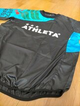 美品 ビッグサイズ ATHLETA アスレタ 両面プリント ウインドブレーカー ピステ上下 セットアップ O 黒×青 ★サッカーフットサル_画像4