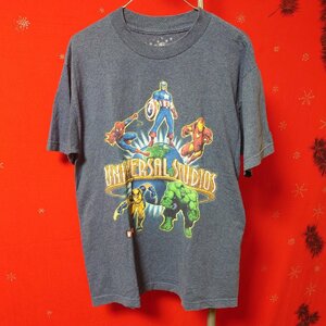 マーベル アメコミ アヴェンジャーズ 映画 ムービー アート デザイン Tシャツ 古着 ヴィンテージ 2000s M