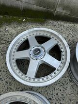 レア　ホシノインパル IMPUL RS ホイール 4本セット 17×7.5J +25 17×8 +38 PCD 100 5H 旧車 当時物 星野 深リム　_画像5