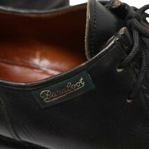 Paraboot パラブーツ 【MICHAEL / MARCHE】 ミカエル レザー チロリアン シューズ 革靴 Sz.41　メンズ 黒 フランス製★　I4G00037_2#U_画像5