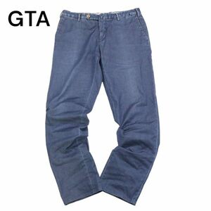 GTA ジーティーアー 通年 SLIM FIT★ ストレッチ スリム フィット デニム スラックス パンツ ジーンズ Sz.50　メンズ　I4B00443_2#R