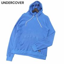 UNDERCOVER アンダーカバー B4808 ガゼット付き★ サーマル ワッフル スウェット パーカー Sz.3　メンズ UNDERCOVERISM　I4T00633_2#F_画像1