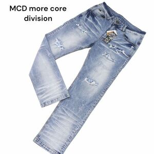 【新品 23SS】 MCD more core division エムシーディー タイダイ ダメージ ストレッチ デニム パンツ ジーンズ Sz.L　メンズ　I4B00485_3#R