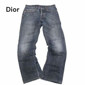 エディ期★ Dior homme ディオール オム 2007年★ USED加工 デニム パンツ ジーンズ Sz.29　メンズ エディスリマン　I4B00419_2#R