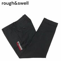 23AW★ rough&swell ラフアンドスウェル 【DETROIT PANTS】通年 ストレッチ デトロイト パンツ Sz.S　メンズ 黒 ゴルフ　I4B00470_2#R_画像1